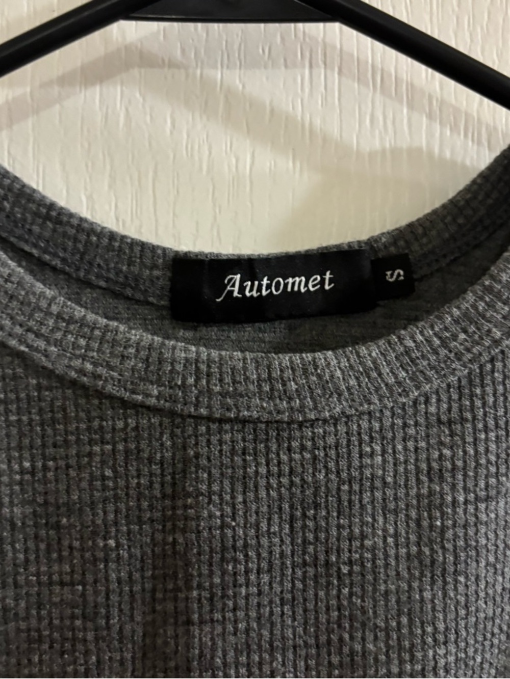 Automet Dark Gray Ribbed Crop Tank - Picture 2 of 3